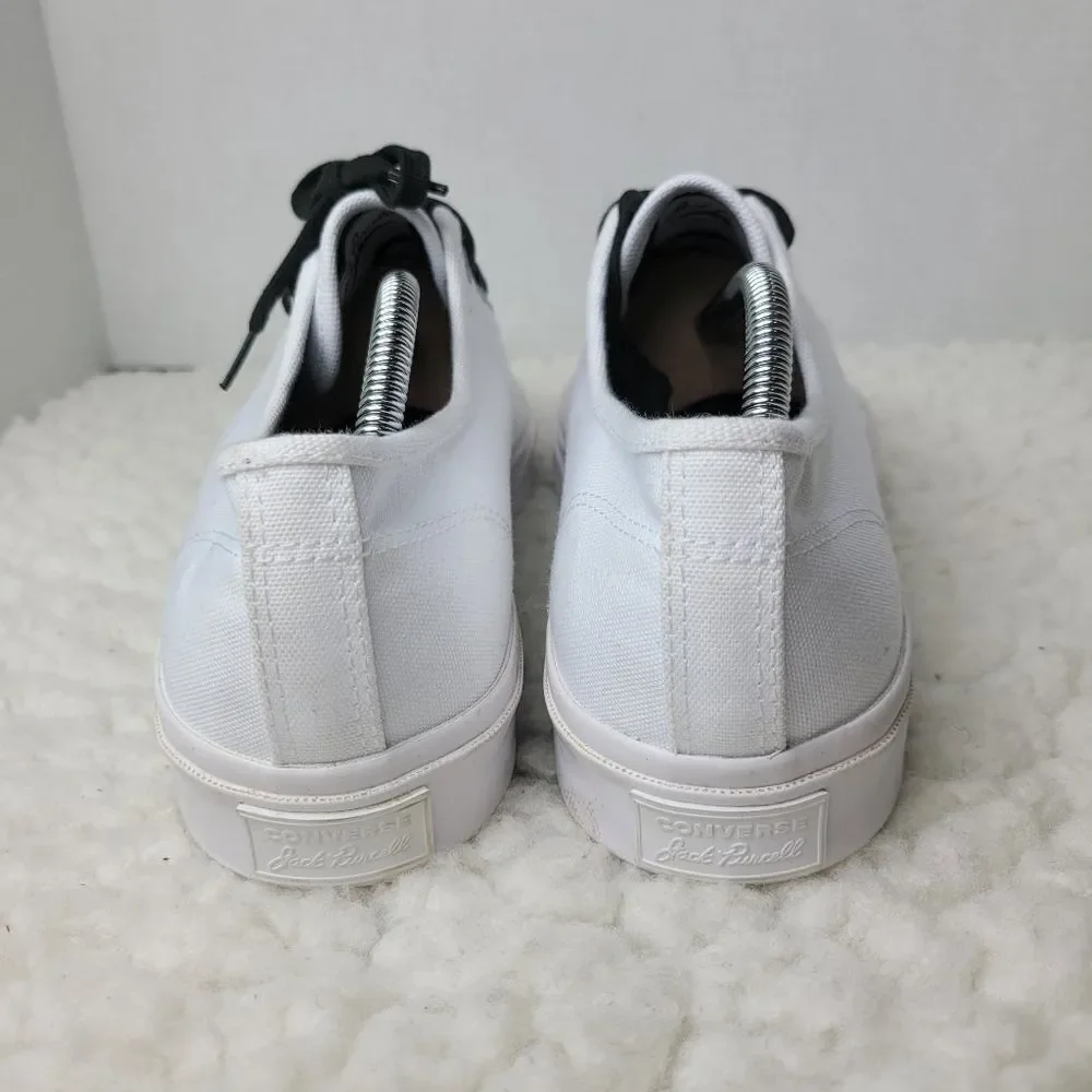 Converse x Jack Purcell Men's Low Top Sneaker Size 10.5 White Canvas Shoes - Picture 5 of 12